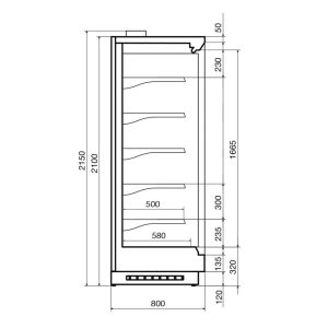 Горка холодильная Dazzl Vega SG 070 H210 375 - Изображение 3