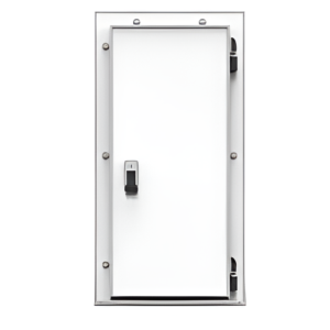 Дверь холодильная распашная одностворчатая НТ-РДО-1200*2200/80 (с металлической рамой)