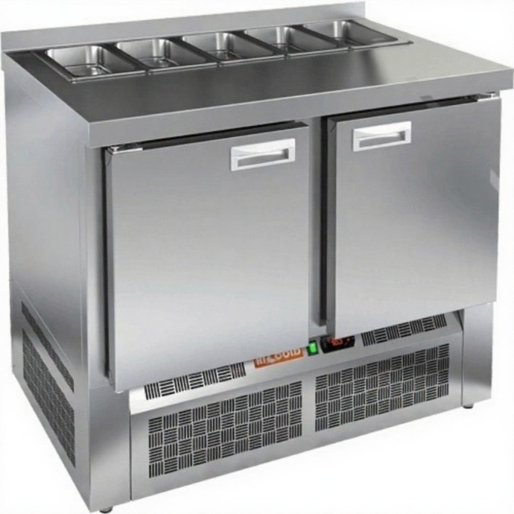 Стол холодильный для салатов HiCold SLE2-11GN (1/6)