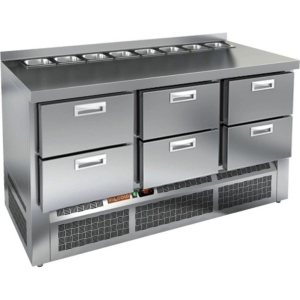Стол холодильный для салатов HiCold SLE2-222GN (1/6) без крышки