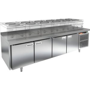 Стол охлаждаемый HiCold GN 1111/TN LT SH под тепловое оборудование
