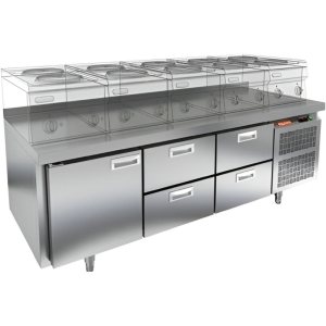 Стол охлаждаемый HiCold GN 122/TN LT под тепловое оборудование