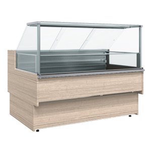 Витрина холодильная Carboma GC110 SV 1,5-1 (ВХСр-1,5 Carboma CG 110) (1006 дуб)