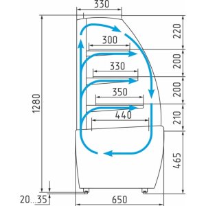 Витрина кондитерская Carboma K70 VM 0,9-1 Light (0013-0430) - Изображение 2